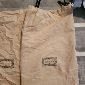 Authentic Gucci shoe bags